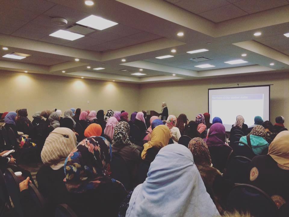Megan leading a workshop at Being Me - Calgary, Alberta Canada